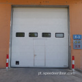 Porta de garagem industrial isolada de poliuretano